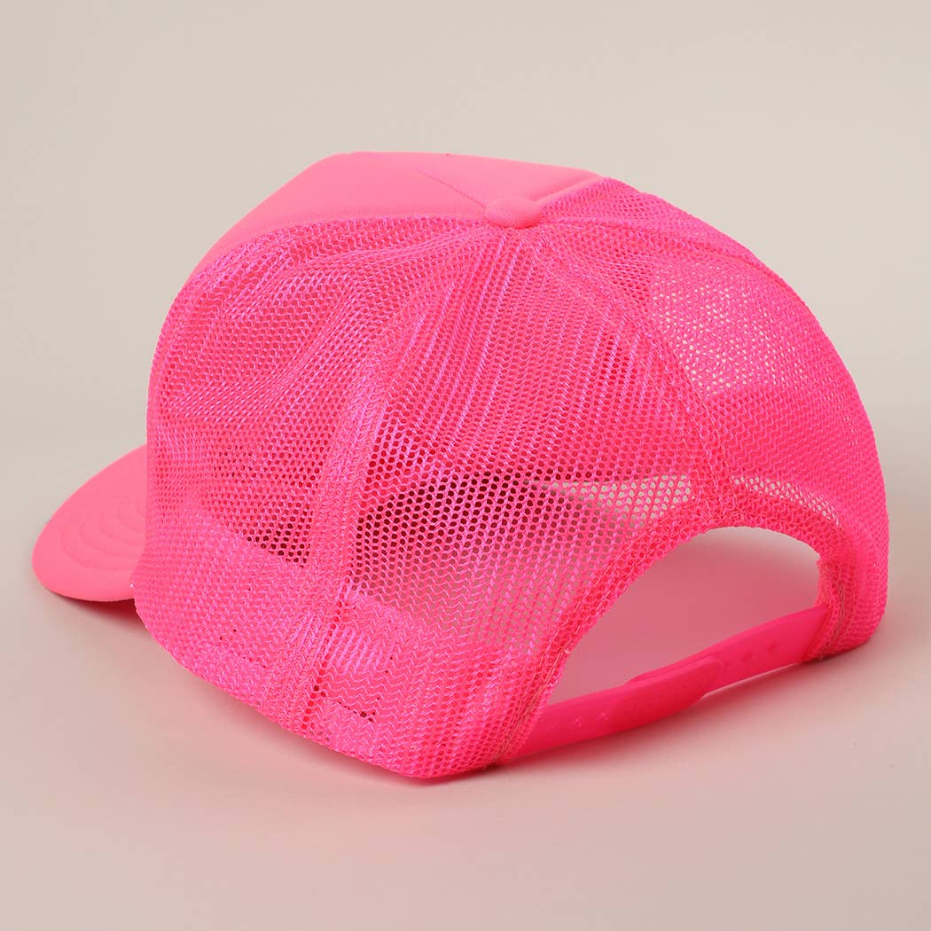 Fashion City – wholesale Trucker hat – Unisex – Salty Text Printed Mesh Back Foam Trucker Hat17