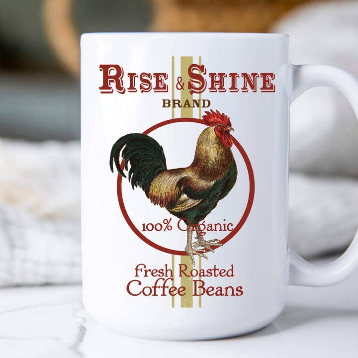 Avery Lane Gifts - Wholesale Coffee Mug - Rise & Shine Rooster Coffee Coffee Mug0