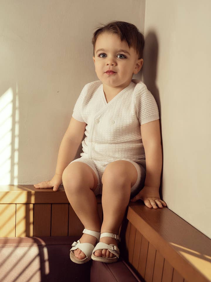 Conjunto de Malha com Casaco Cruzado de Duas Peças por atacado de Hush.Shop