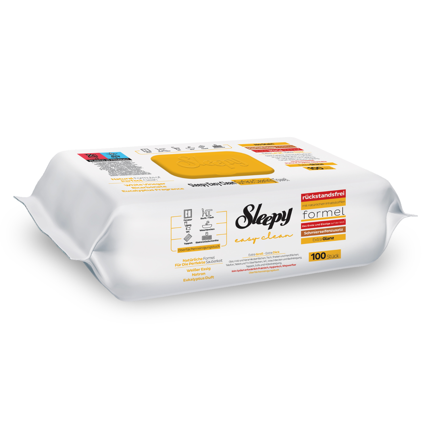 Sleepy - Vendita all'ingrosso Strofinaccio da cucina - Sleepy Panno Pulente per Superfici con Additivo di Sapone alle Erbe – Brillantezza Extra1