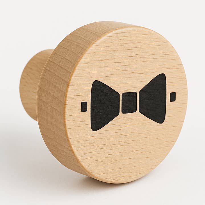 Tiradores de armario de madera natural - Diseño de pajarita para venta al por mayor de Atelier HM Design