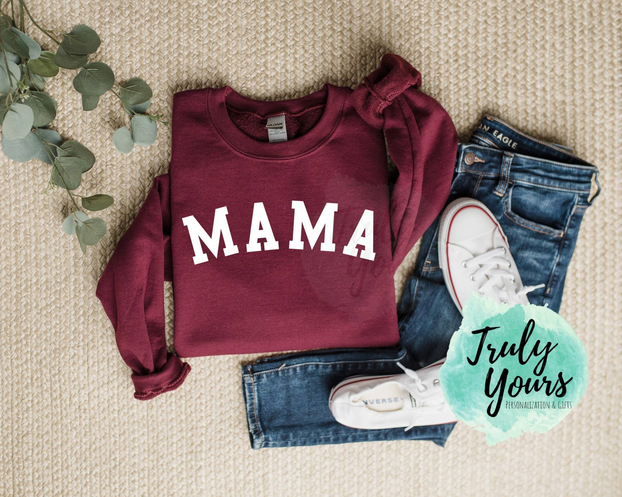 Truly Yours Personalization & Gifts - Wholesale Graphic Sweatshirt - Women's - - MAMA Sweatshirt -2