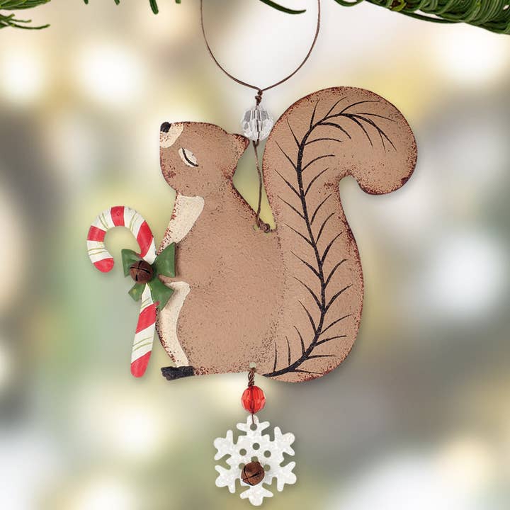 Squirrel Ornament for wholesale by Sunset Vista Designs