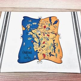 Oakland CA Decorative Pillow (with Insert) for wholesale by Gooseberry Designs