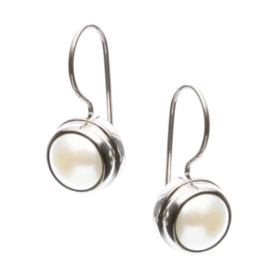 Essjai Accessories - Wholesale Dangle earrings - Pearl Sterling Silver Earrings0