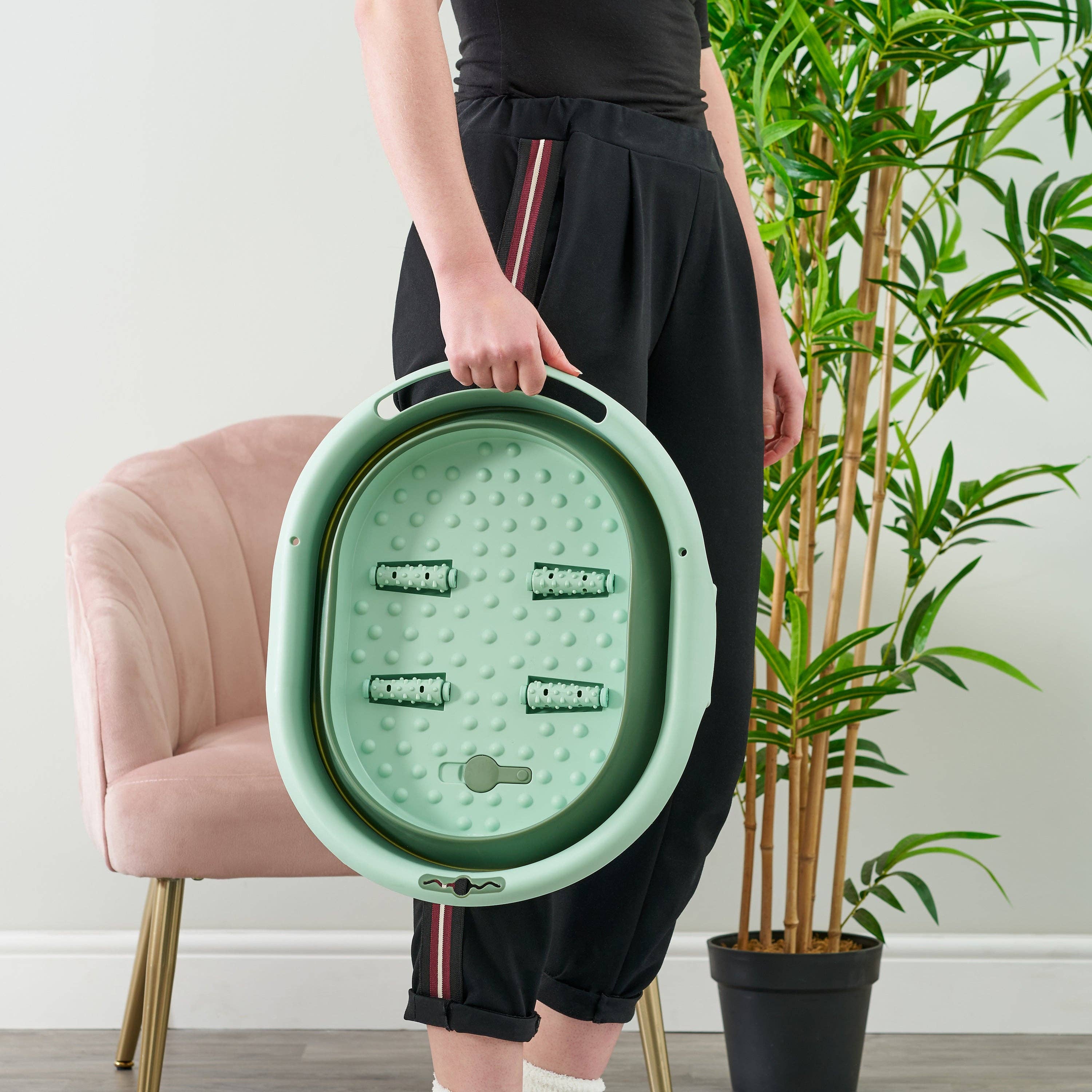 Bramble - Vente Lait de bain - Bain de pieds pliable avec rouleaux de massage des pieds1