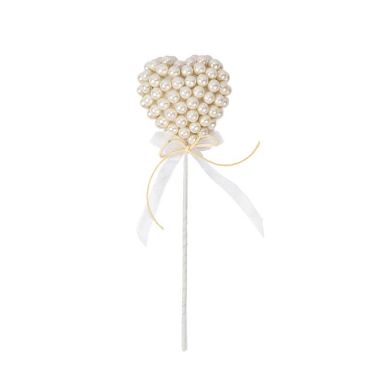 Amore Heart Pick White 10.5" for wholesale by The Royal Standard