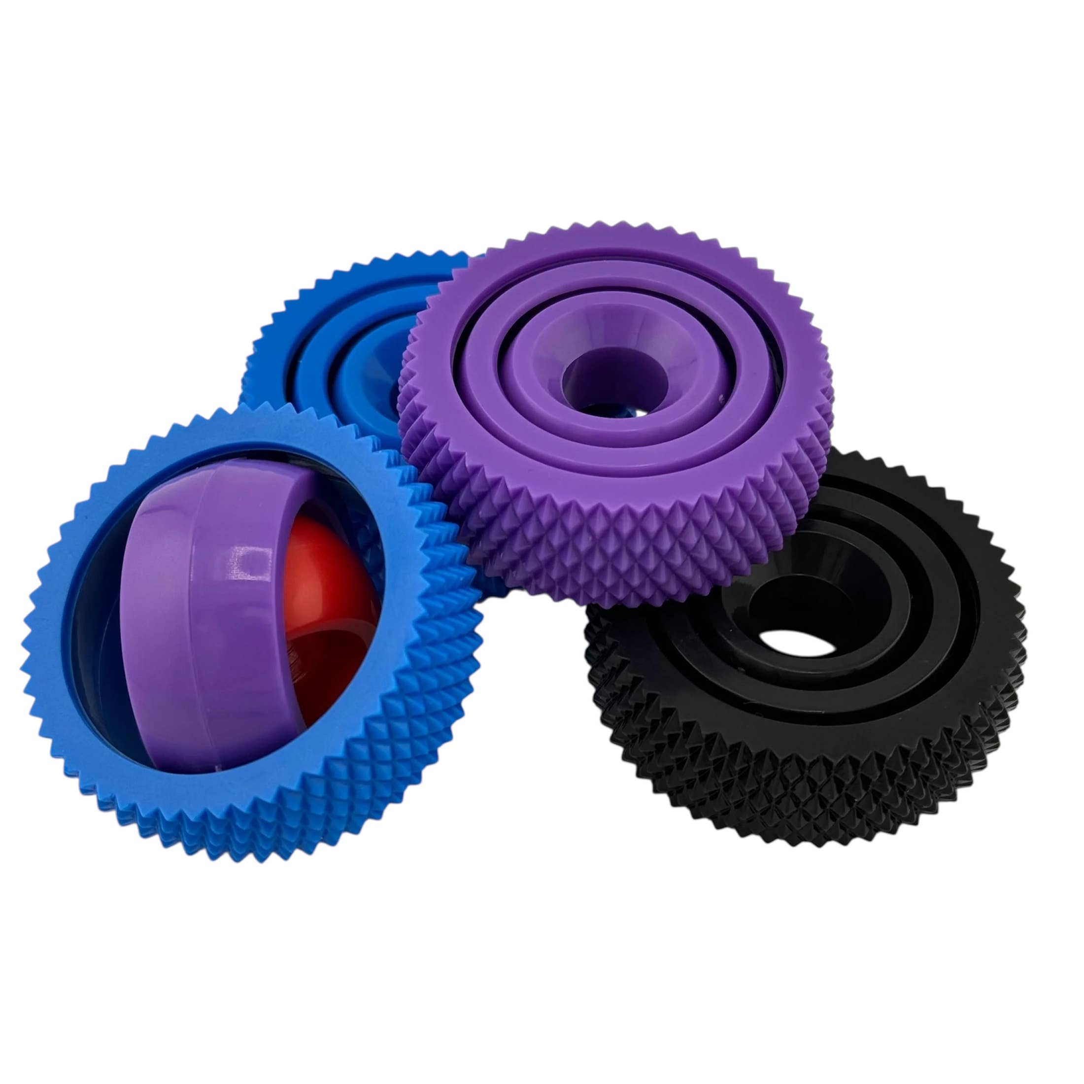 Kahn Creations -  Sensory Friendly and Custom Products - Wholesale Fidget Toy - Kids - Textured Gyro Fidget Spinner6