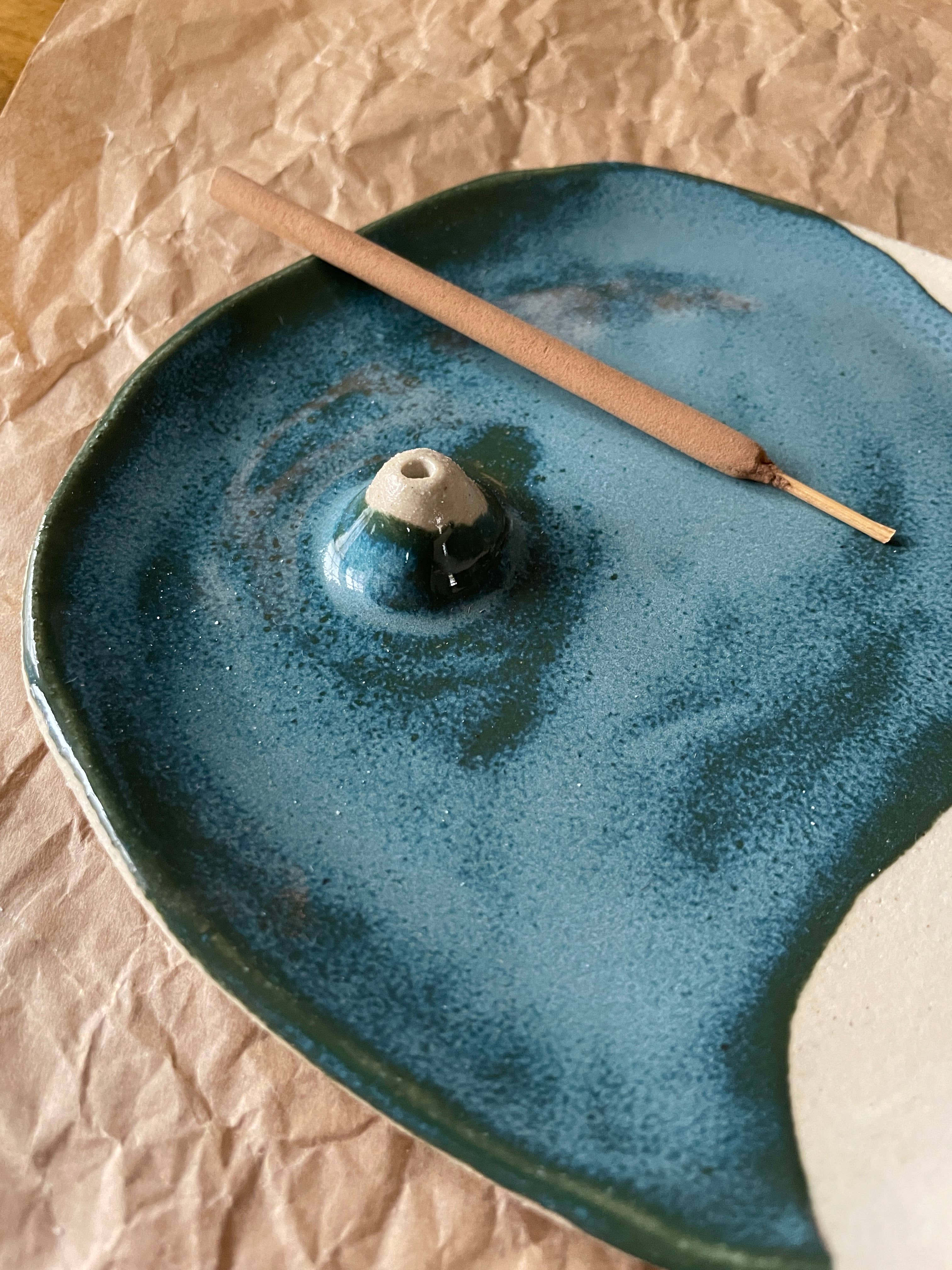 Spring + Vine - Wholesale Incense Holder - Incense Dish 〰️ Handmade Pottery 〰️ Ceramic 〰️ Lagoon1