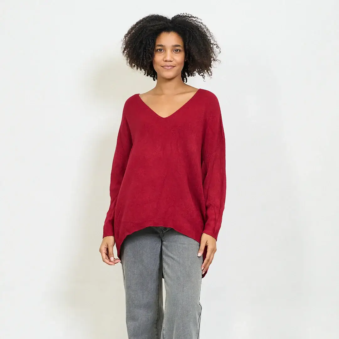 AMELÉ – wholesale Tunika - Dam – V-ringad tröja4