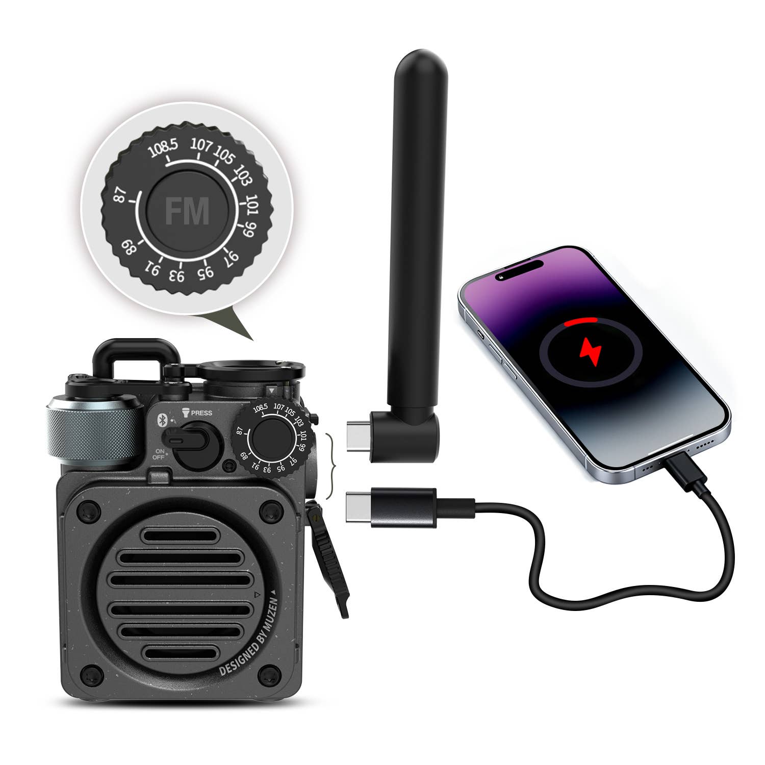 Muzen - Wholesale Speakers - MUZEN Wild Mini 3.0 Outdoor Portable Bluetooth Speaker3