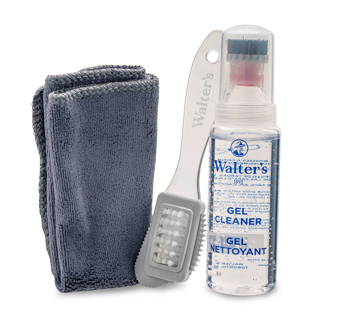 Walter's Shoe Care - Wholesale Shoe Care Kits & Sets - Sneaker Kit: Gel Cleaner, Suede Brush, Cleaning Cloth1