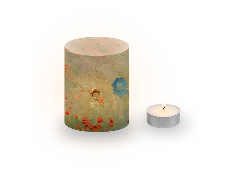 MUSEUM WEBSHOP - Wholesale Candle Holder - Candle Shades, Set Of 3, Field With Poppies, Monet1
