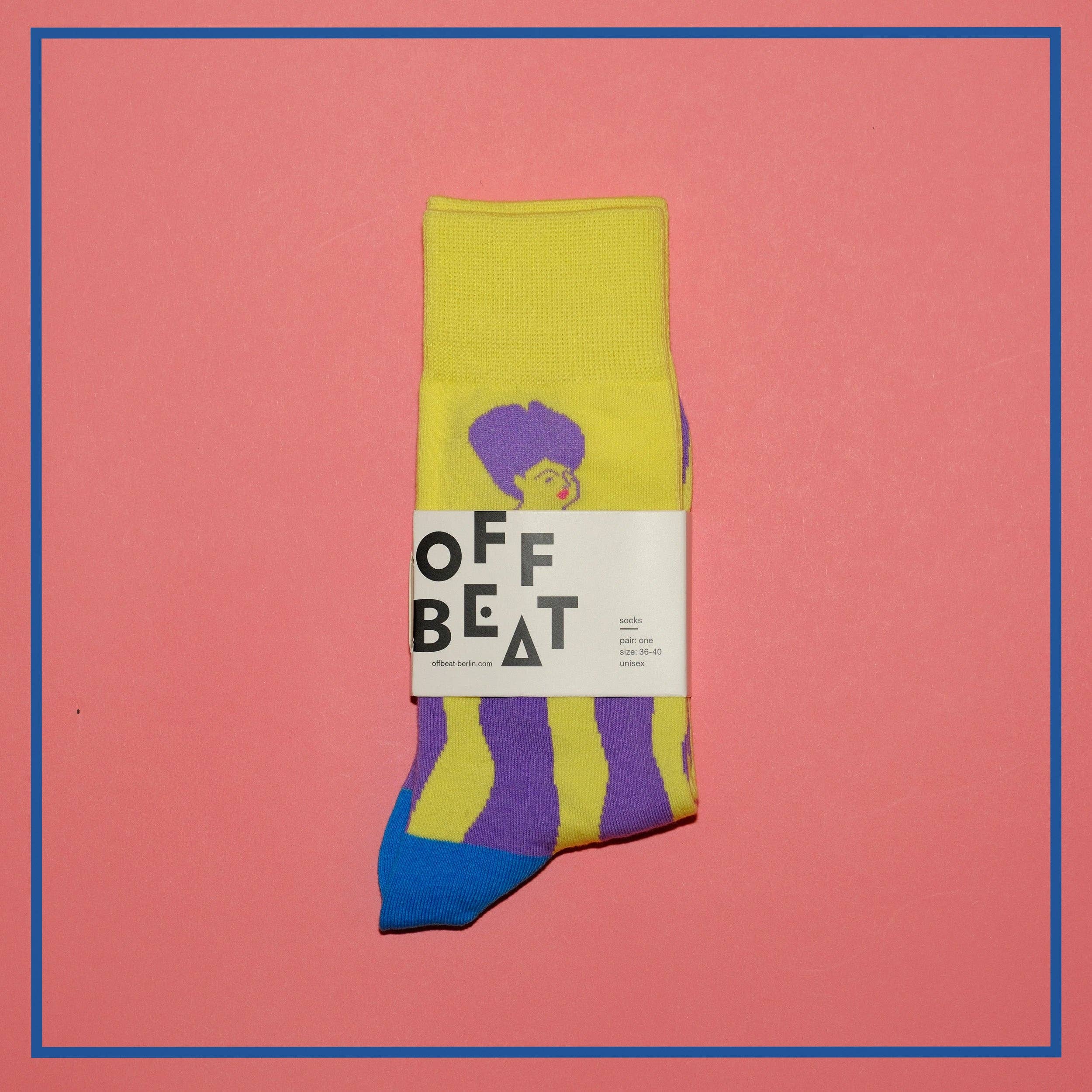 Offbeat - Wholesale Socks - Unisex - zwei Mädchen lustige Socken I Großhandel4