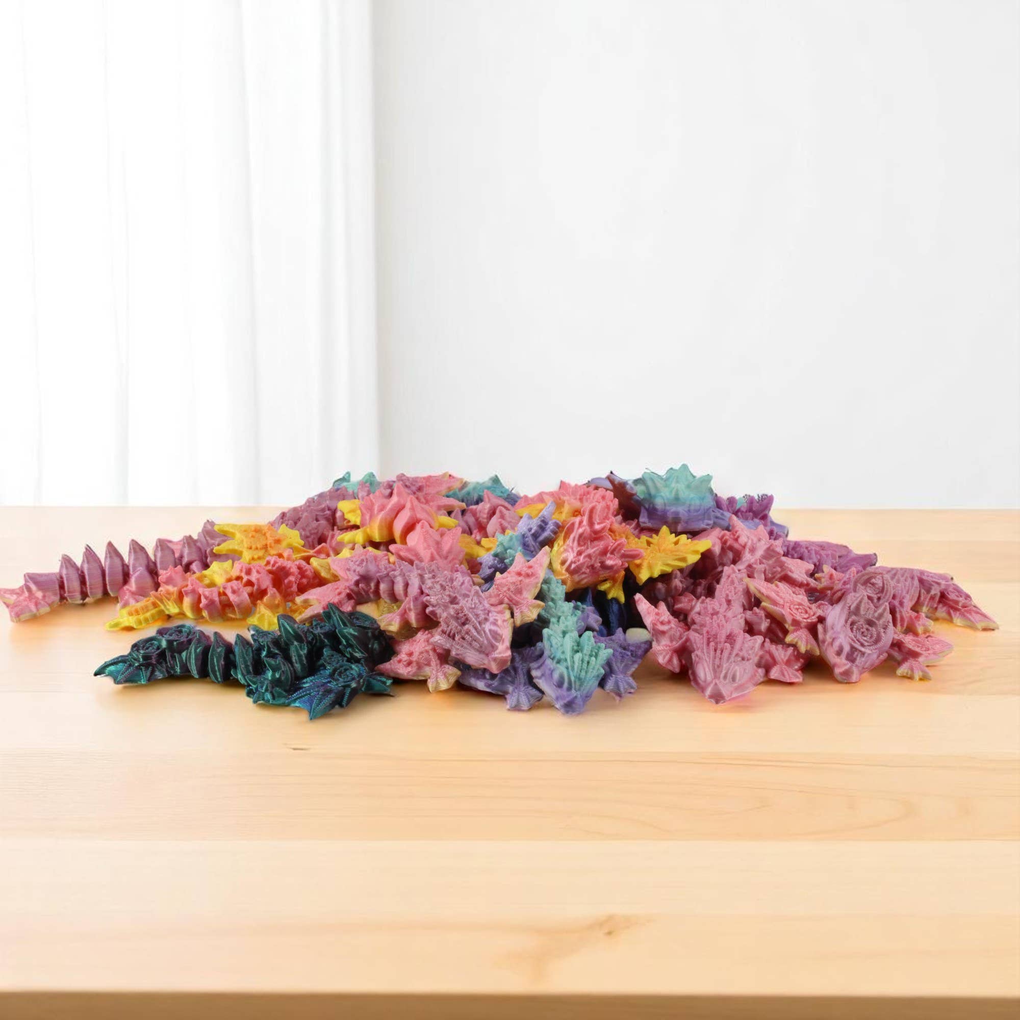 PowerTRC 3D Print - Wholesale Fidget Toy - Kids - 3D Printed Cute Baby Dragon Wyverns, 10 Pack | Mixed Color6