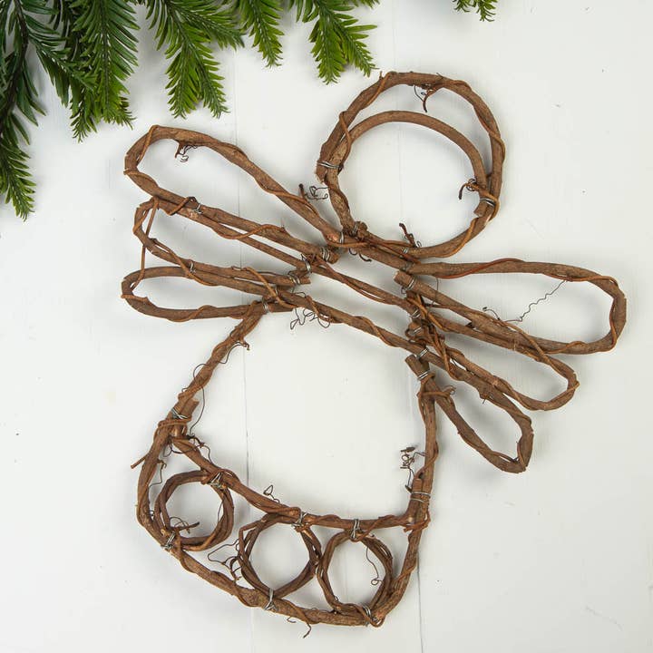 Factory Direct Craft - Wholesale Wreath - 12" Natural Vine and Twigs Angel
