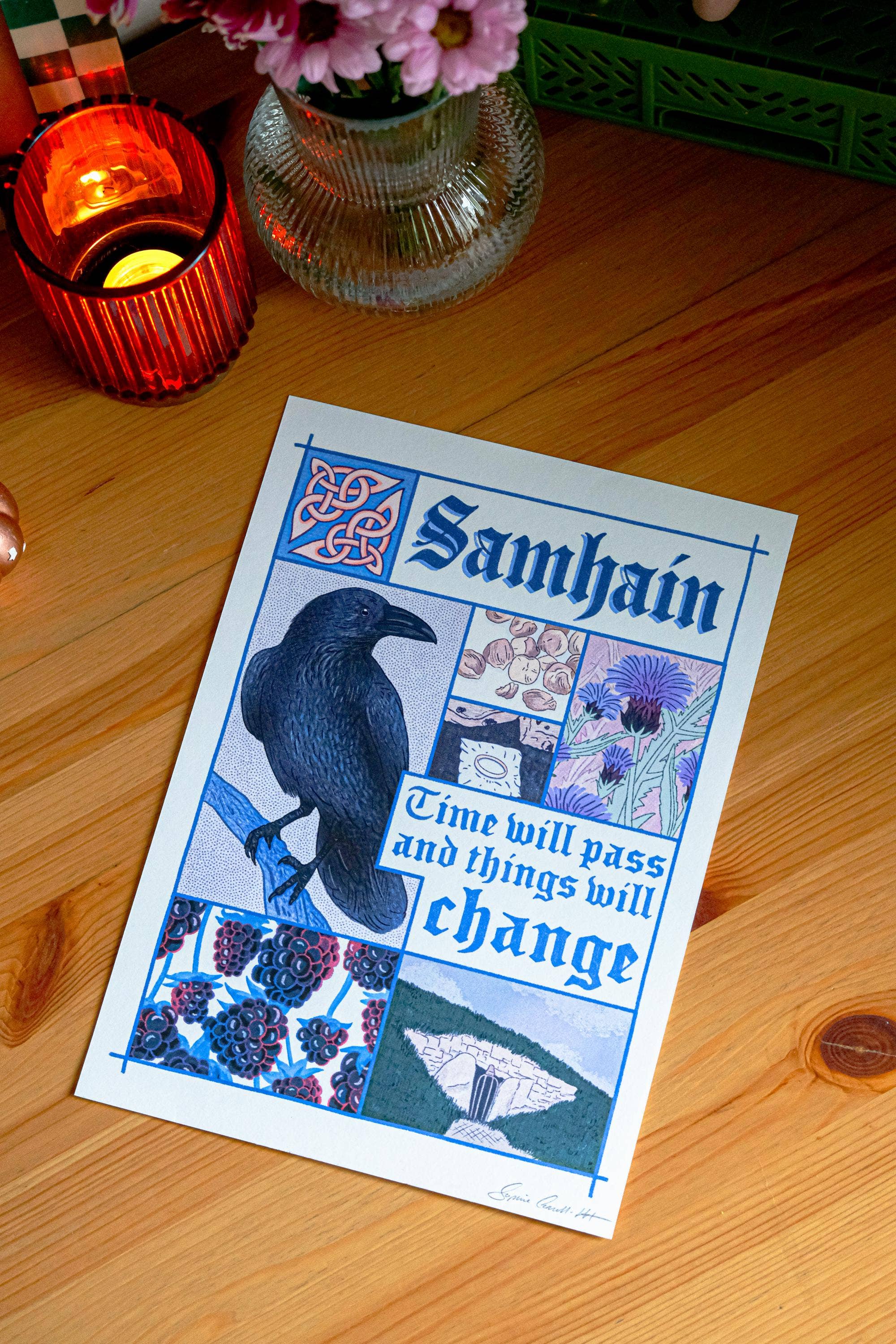 Sophie Carroll-Hunt - Wholesale Art Print - Samhain Celtic Festival Art Print for Irish Home Decor4