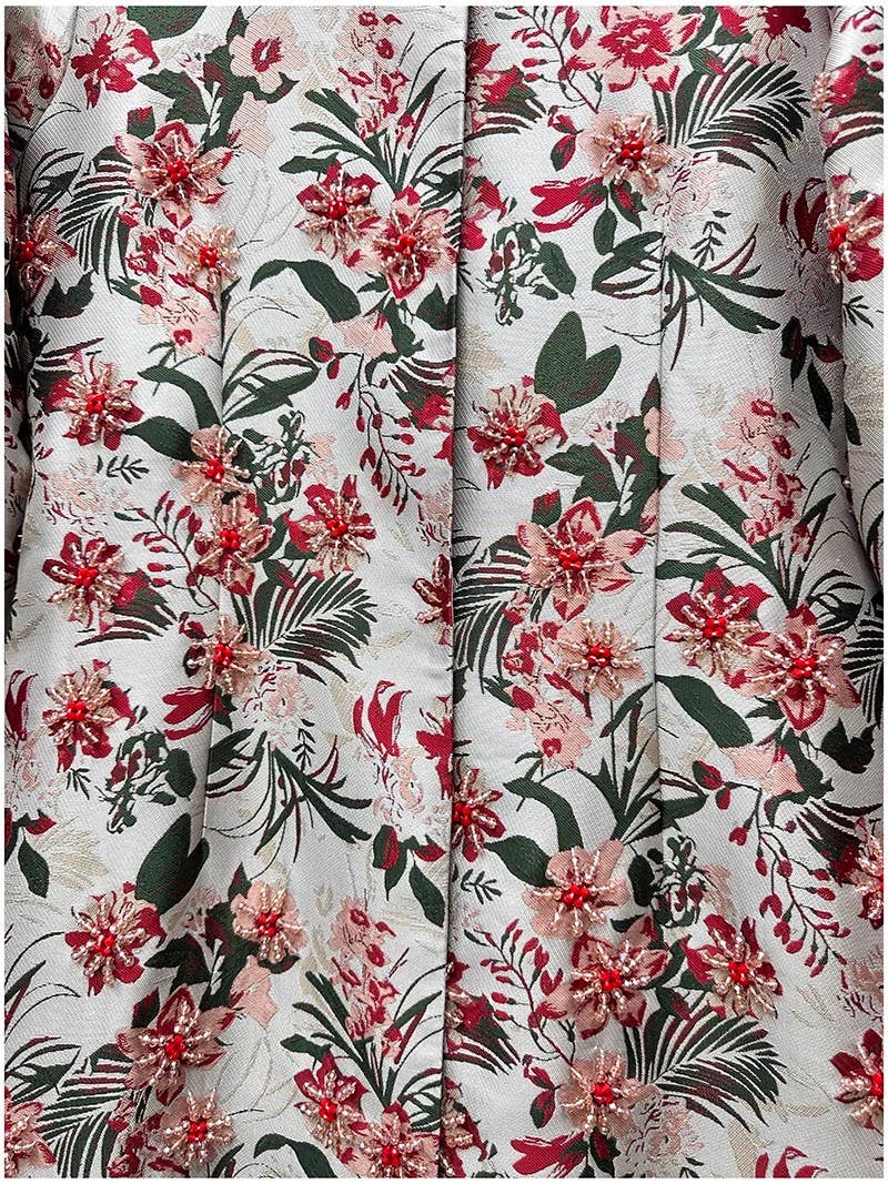 Colorea como imágenes Abrigo largo vintage bordado con cuentas y flores otoñales CT144Y de venta al por mayor en Faire8