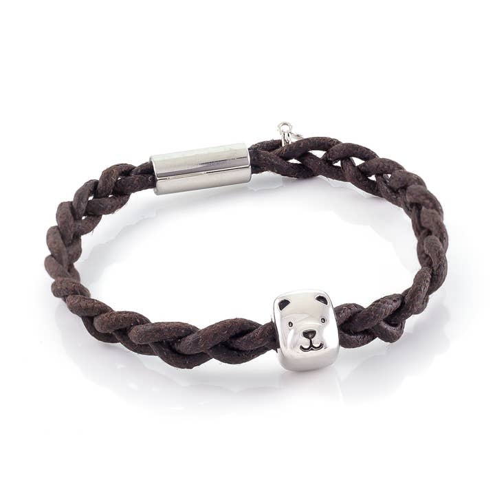 GEWACHSTES KORDEL-EISBÄR-ARMBAND für den Großhandel von Xtinctio