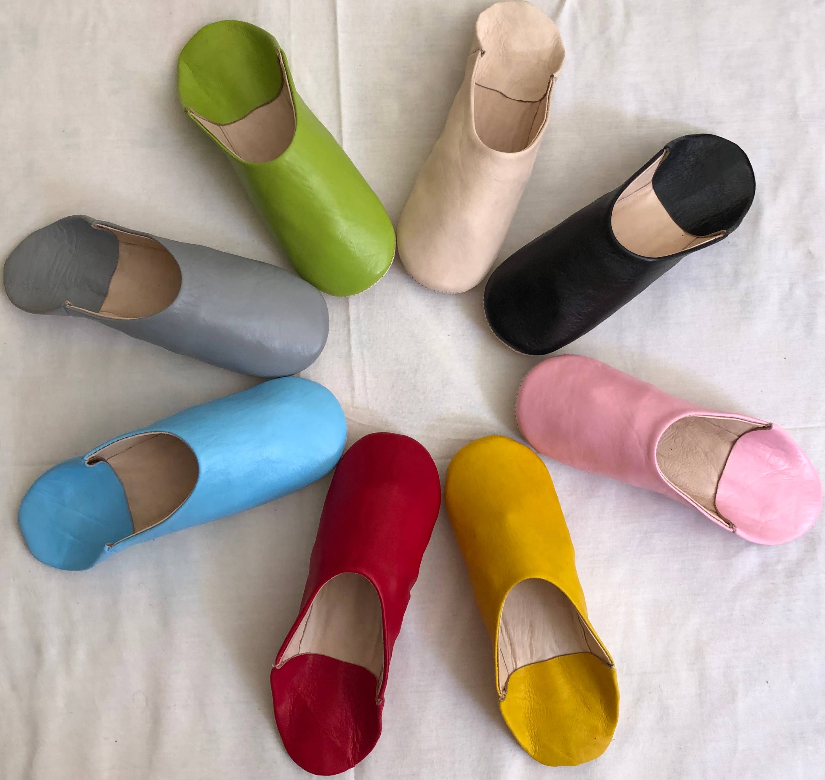 HandmadeBestSeller - Wholesale Slippers - Women's - Womens Moroccan Leather Babouche Slippers12