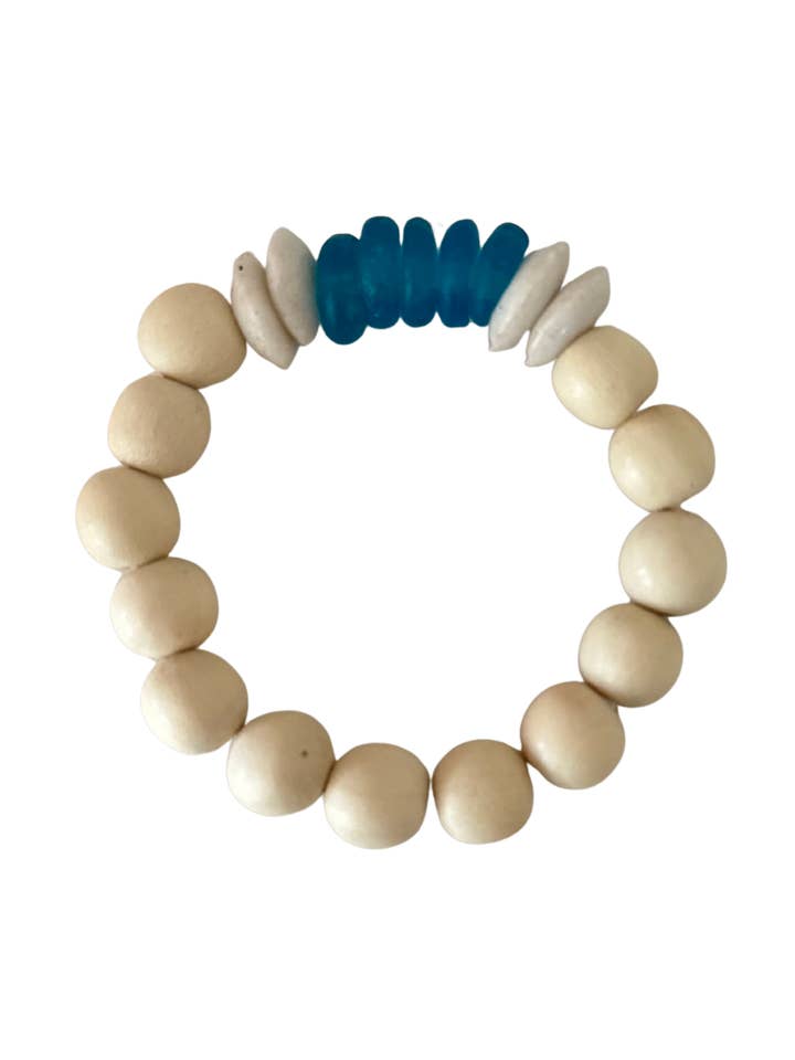 Bracelet en verre de mer Azul Ashanti pour la vente par Island Oyster Co