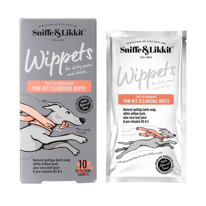 Biodegradable Individual Cleansing Wipes (10 sachet box) for wholesale by Sniffe & Likkit