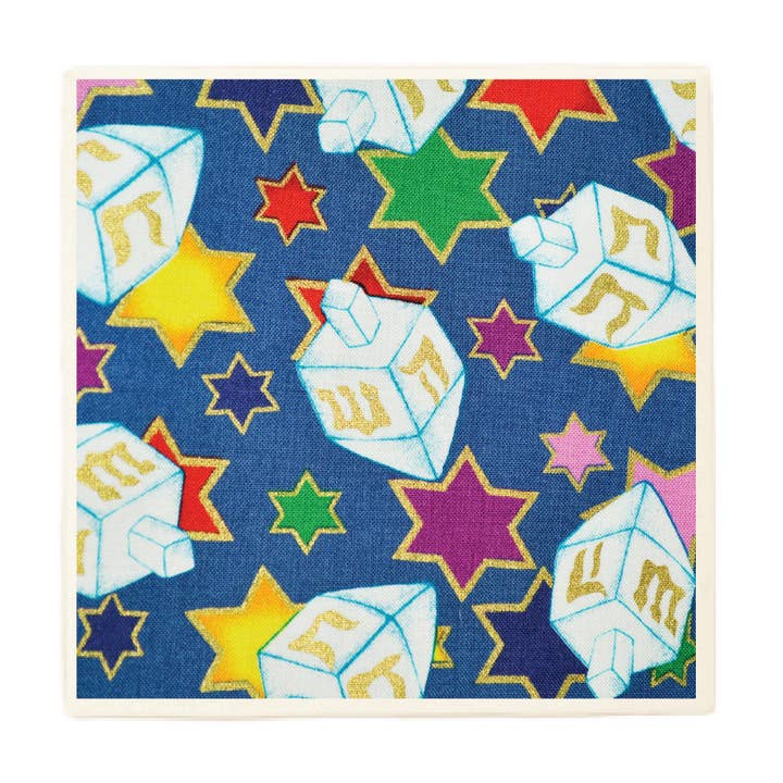 Hanoukka Dreidels Holiday Coaster pour la vente par Lucky Mfg. Co.