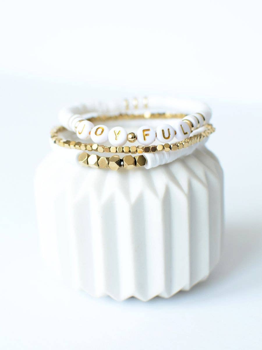 Two and Crew - Faith Based Jewelry & Gifts - Wholesale Jewelry Set - Joyful Bracelet Set – Christian Jewelry, faith Gift3