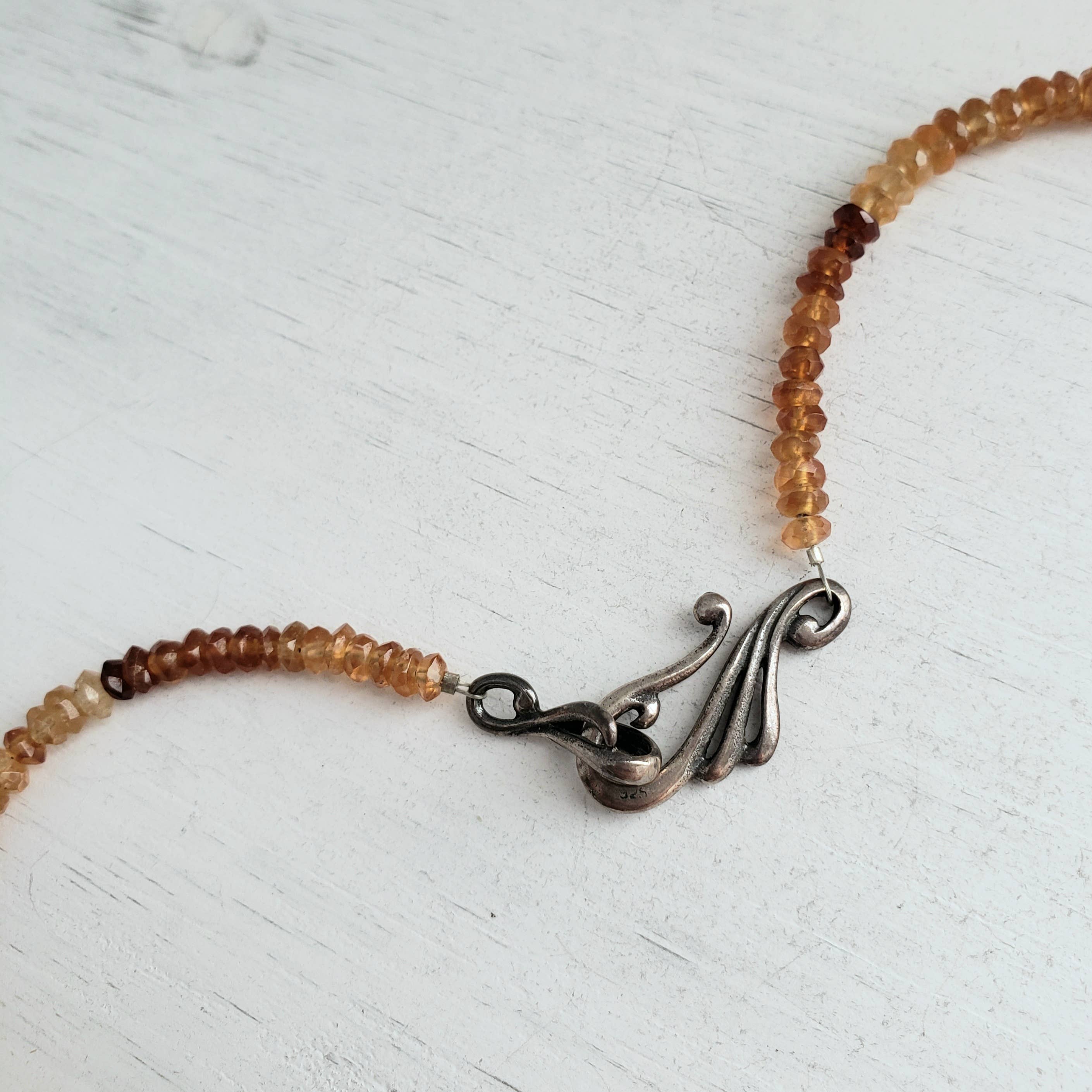 Divine Dragon Designs - Wholesale Pendant/Charm Necklace - OOAK Bead Necklace - Shaman & Wolf - Hessonite Garnet6