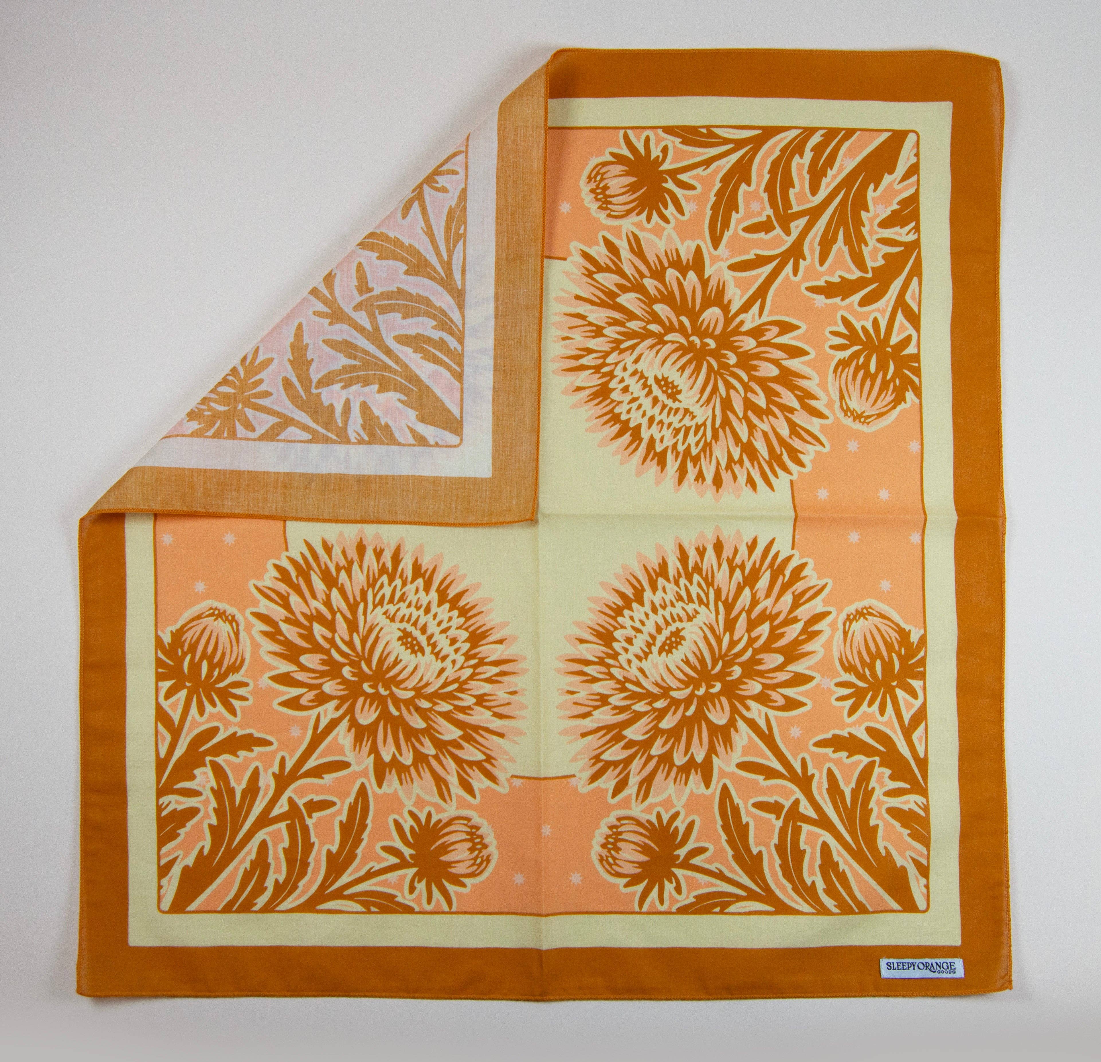 Sleepy Orange Goods – Bandana - Mulher por atacado – Bandana de áster1