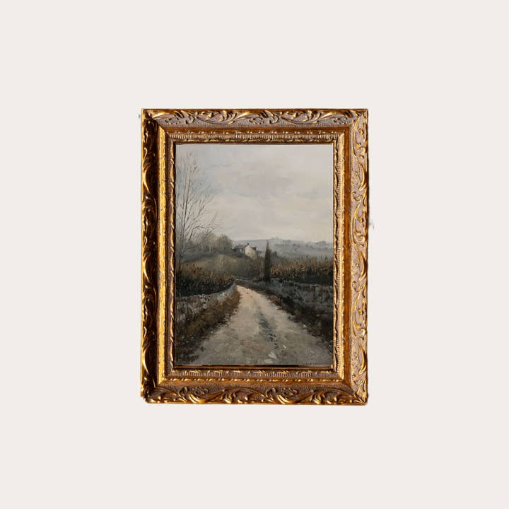 Luxe B Co – Engroshandel Kunsttryk – Matin Brumeux | Fransk Messing Guld Indrammet Kunst
