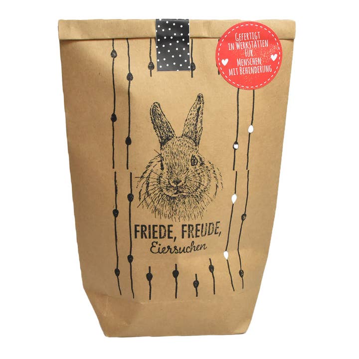 Bolsa de regalos Peace, Joy y Egg Hunting como regalo de Pascua para venta al por mayor de Wunderle GmbH