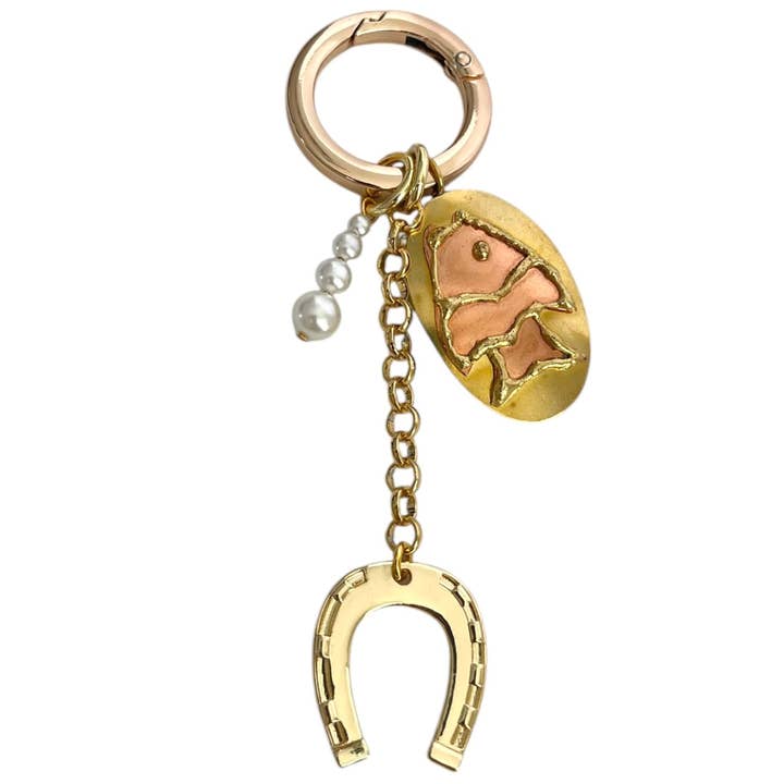 Lucky Fish Bag Charm for wholesale by The Sage Vintage