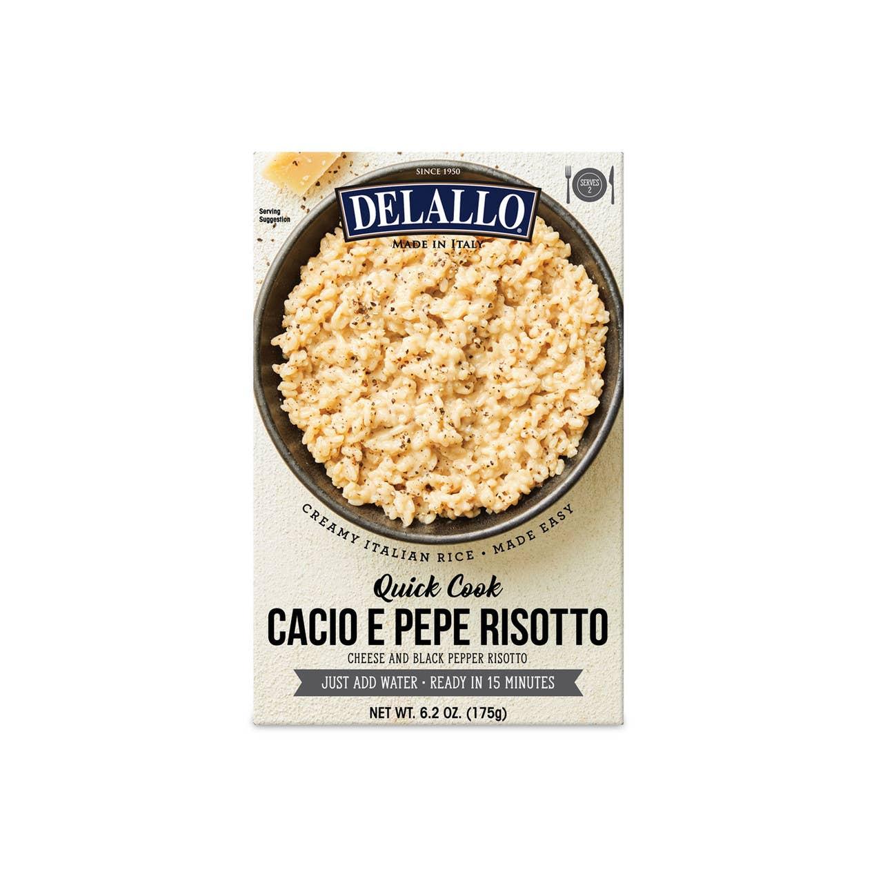 Delallo - Wholesale Risotto - Cacio e Pepe Risotto (Quick Cook)