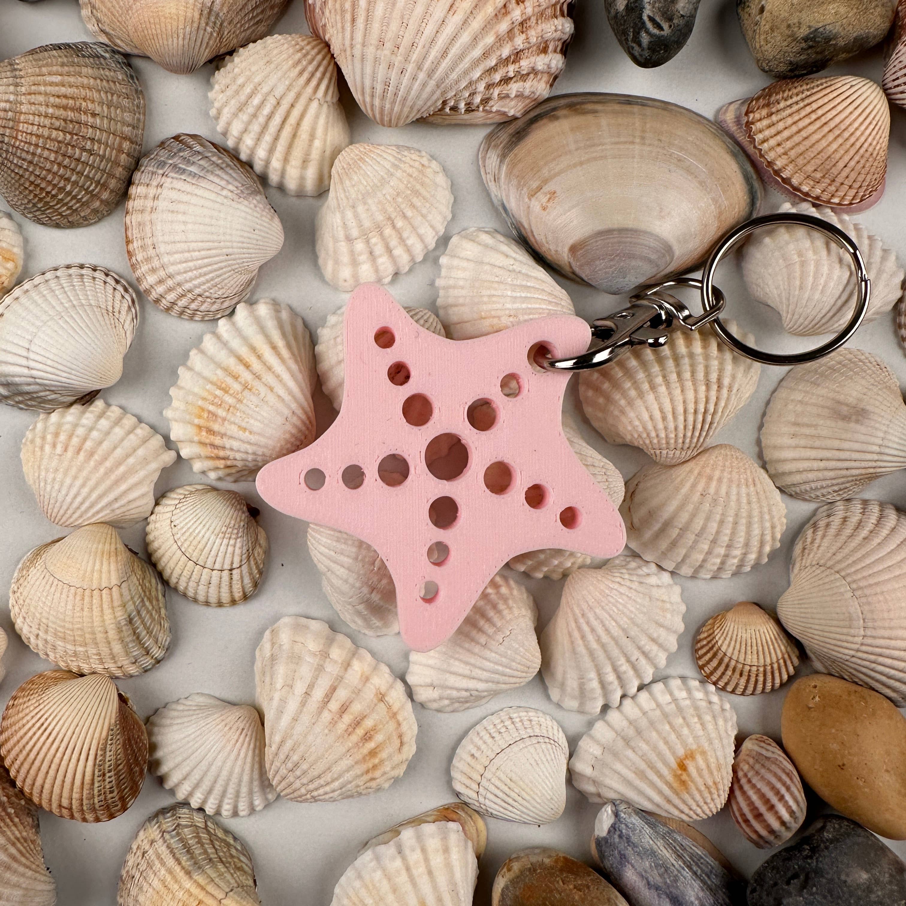 Made Happy Gifts - Wholesale Keychain – Child - Mermaid Alphabet, Shell and Starfish Keyrings2