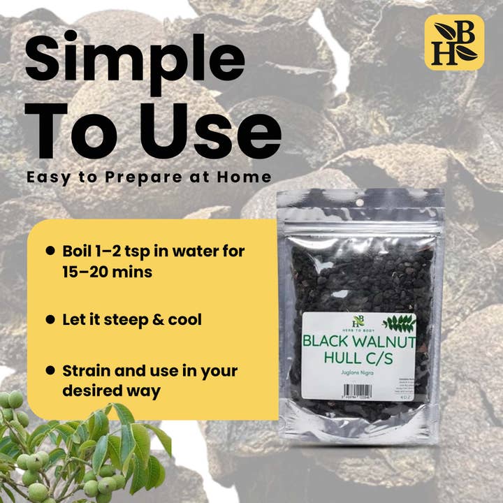 Herb To Body – wholesale Örter – Svart valnötsskal C/S 113g7