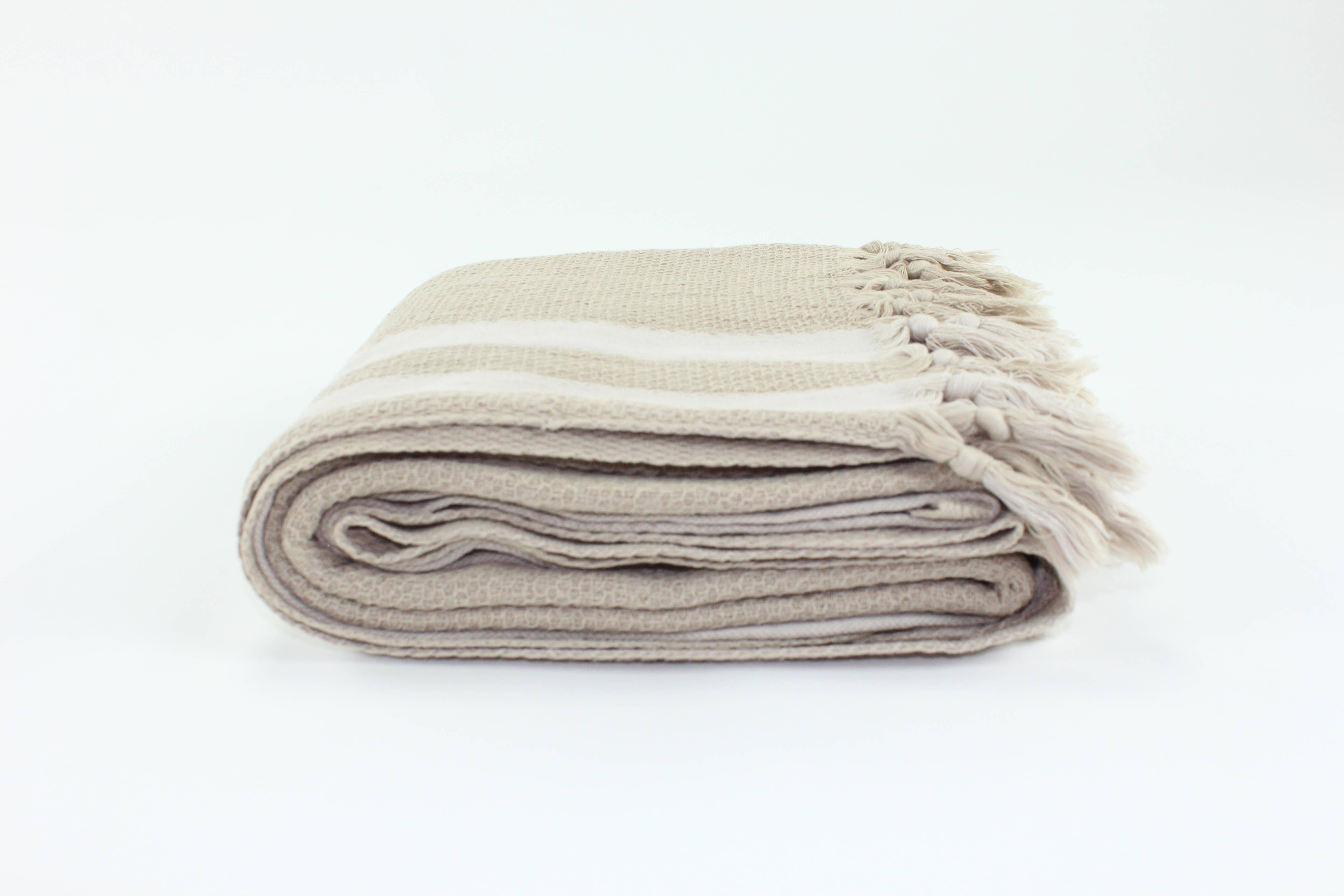 Beige Premium Turkish Towel Peshtemal Towel for wholesale on Faire1