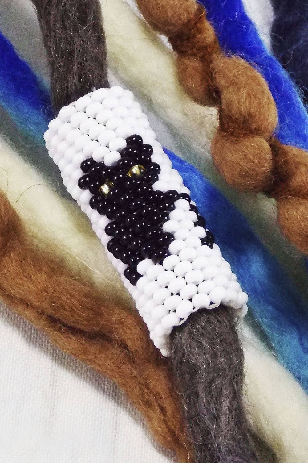 Ninolia – wholesale Pärlor – Svart katt fruktan pärlor 8 mm hål Dreadlock ärm Kattunge Kitty Husdjur Djur Loc Smycken Miniatyr Manschett för hår Peyote Schmuck9