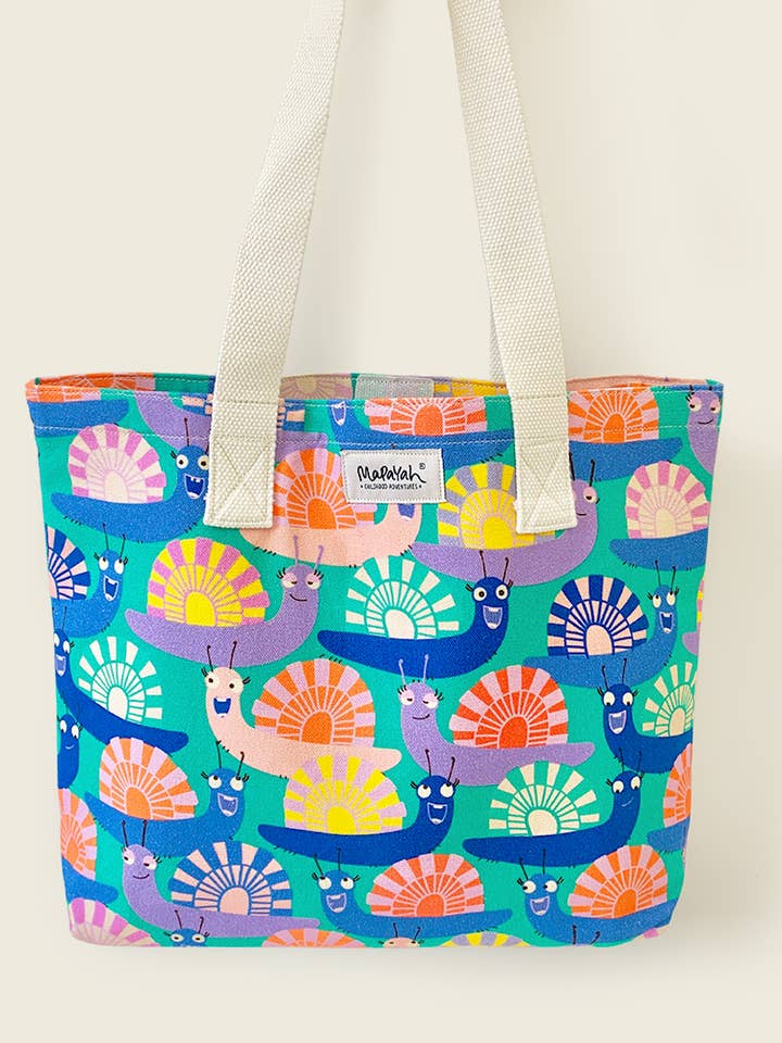 100% Cotton Canvas Tote, Waterproof Lining, Velcro Closure for wholesale by TheBeanWalk