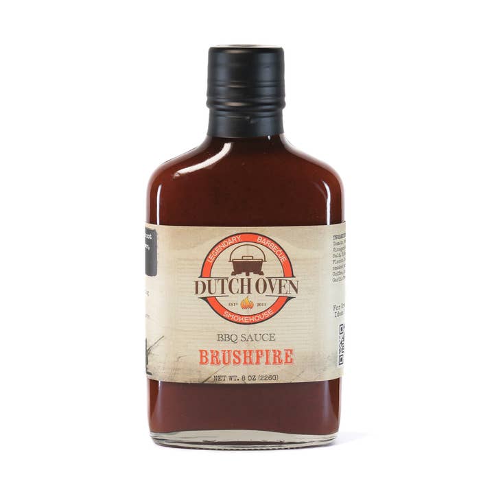Brushfire BBQ-Sauce für den Großhandel von The Dutch Oven Smokehouse