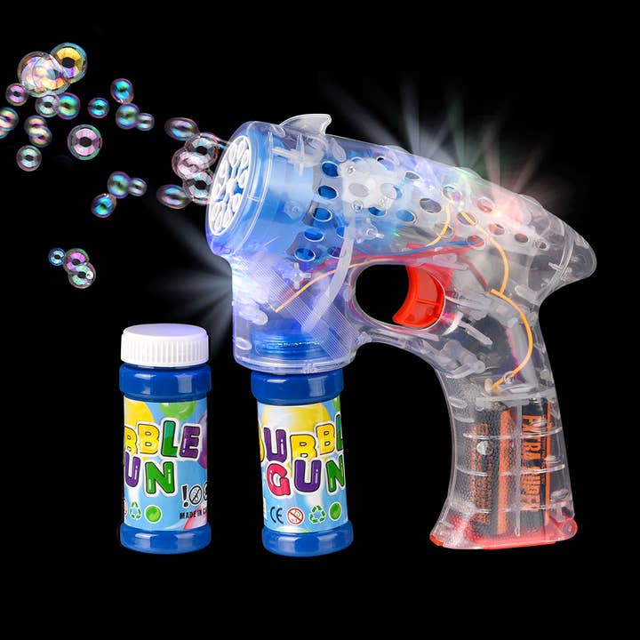 La Luna Bella - Toys - Wholesale Klassiek speelgoed - Kinderen - 7" Lichtgevende 10 Gaten Bubble Blaster 24/ - LLB Speelgoed1