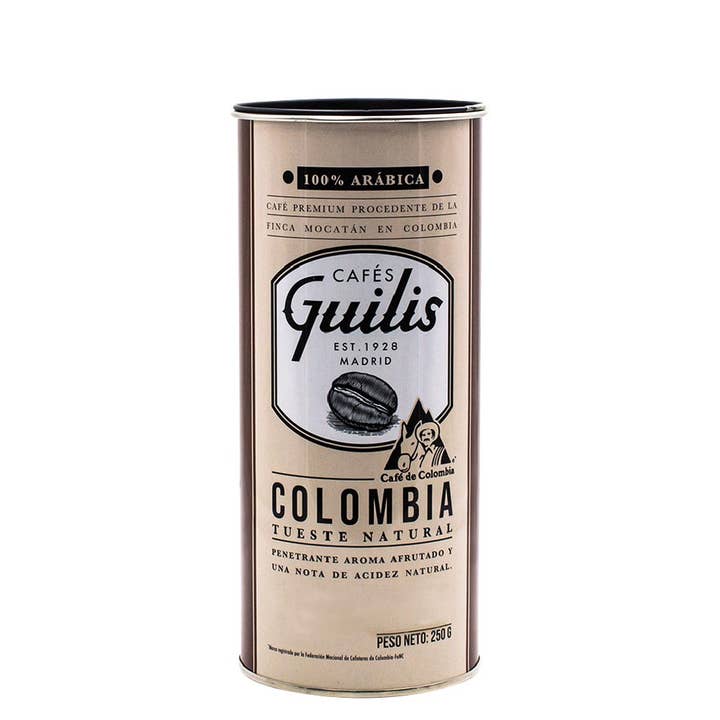 Coffee from Colombia Finca Mocatán Arabica Natural Can 250 g for wholesale by Cafés Guilis