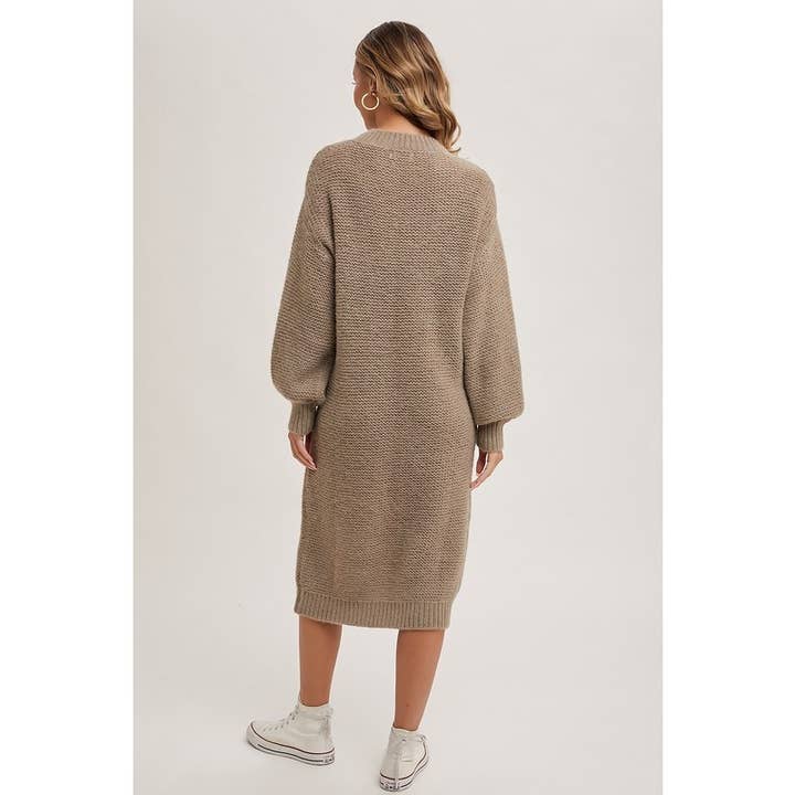 STYLE USA - Wholesale Dress - Women's - OVERSIZED KNIT MIDI DRESS9
