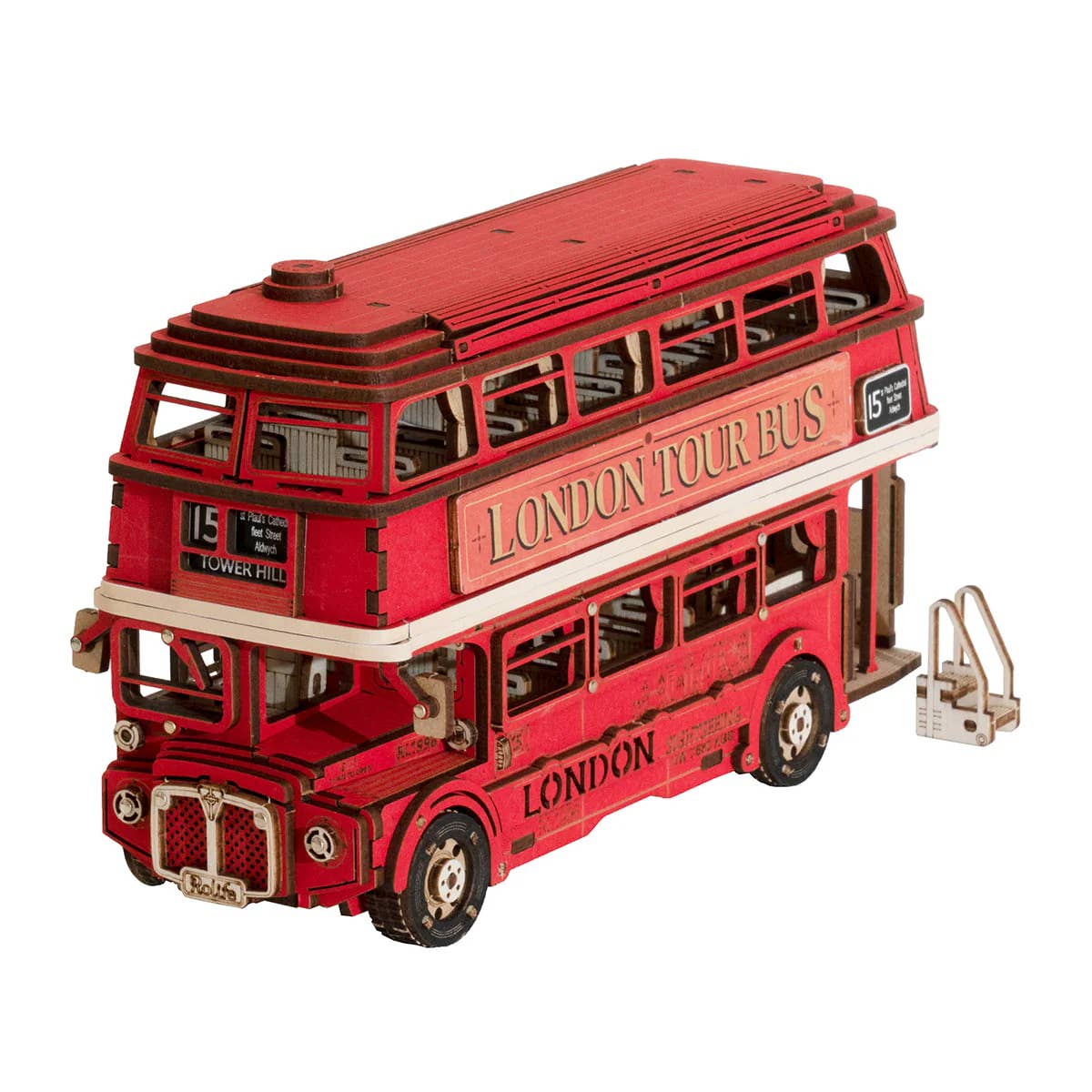 Magnote - Wholesale DIY Craft Kit - Rolife London Tour Bus Wooden 3D Puzzle0