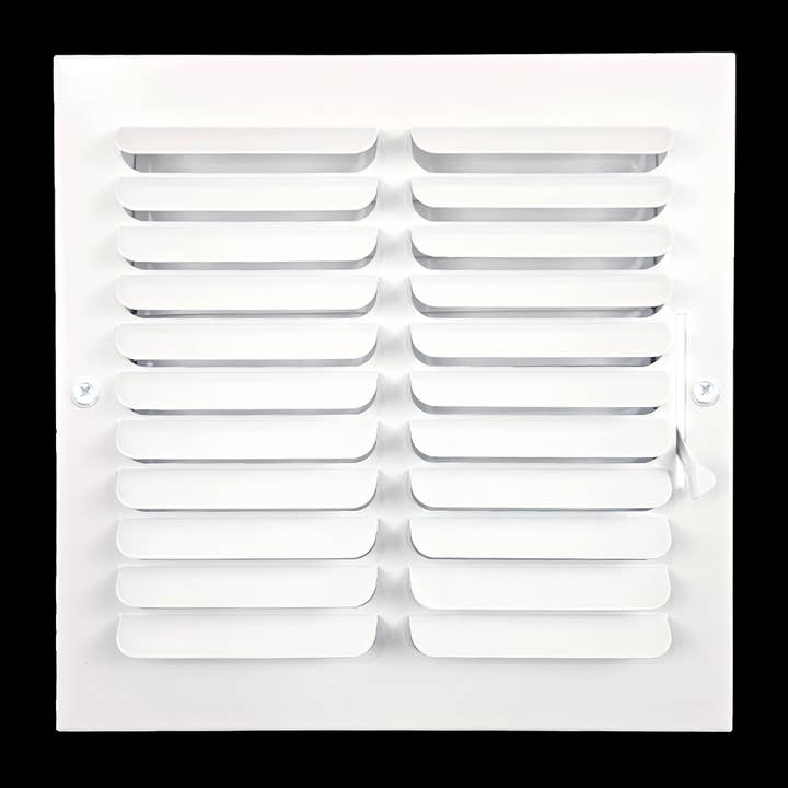 Ceiling and Sidewall Grille White 10"x10" - Steel 1CB Curved for wholesale by PRIMA DECORATIVE HARDWARE INC
