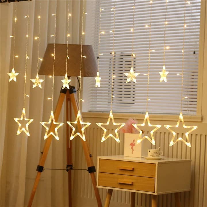 9.8ft LED Twinkle Fair String Light with 12 Stars 2700K for wholesale by YI LIGHTING LLC