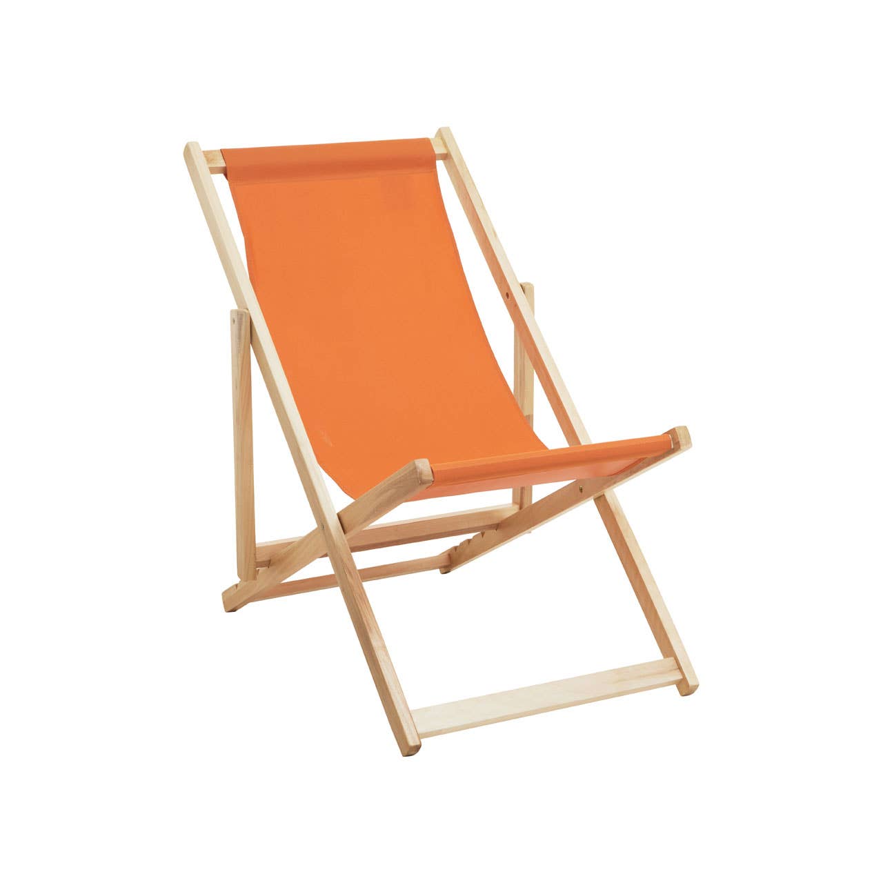 Interiors by Premier – wholesale Folding chair – Beauport Orange Deckchair1