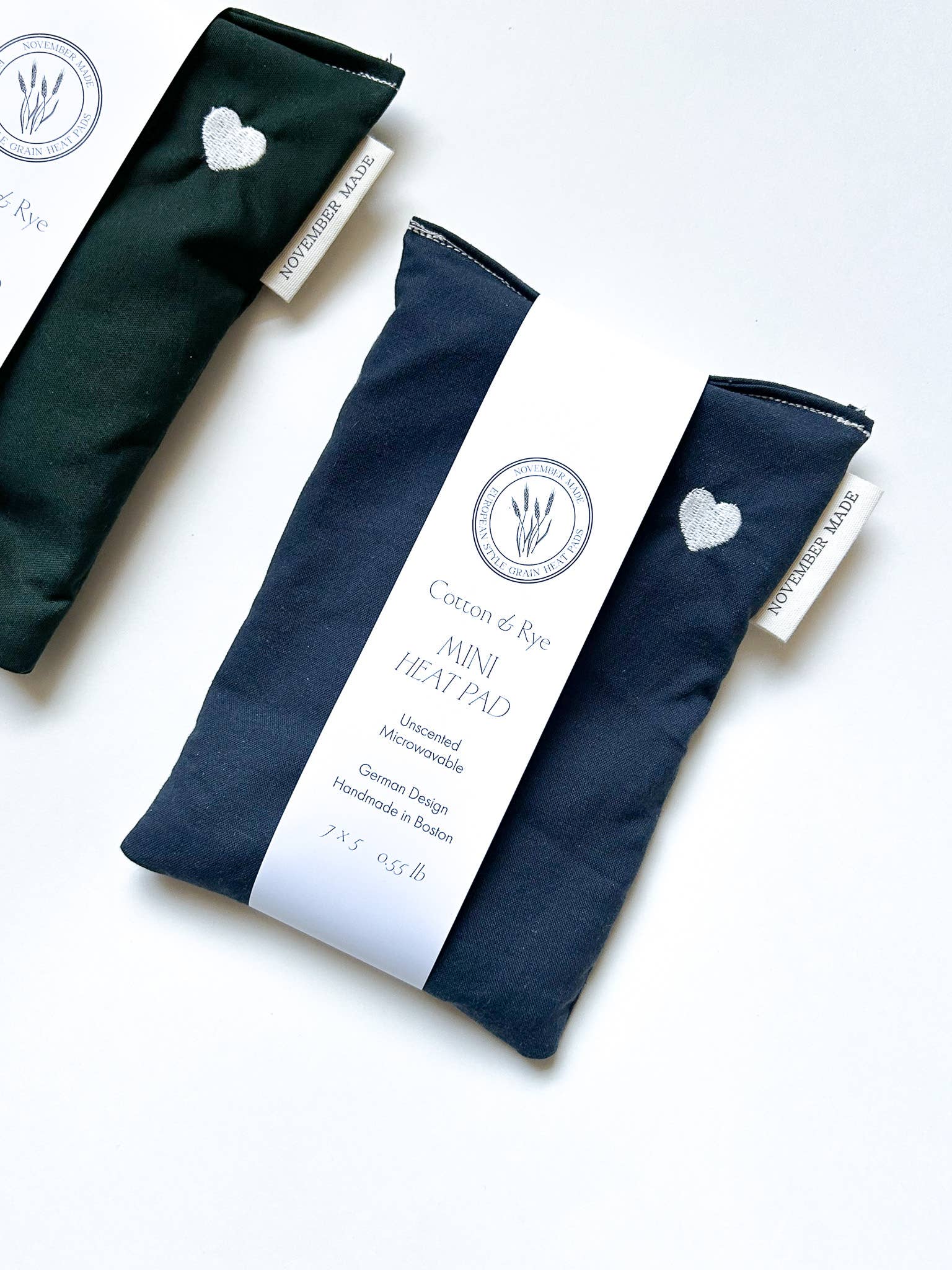 November Made - Wholesale Heating Pad - Neutral Mini Heart Heat Pad - Embroidered8
