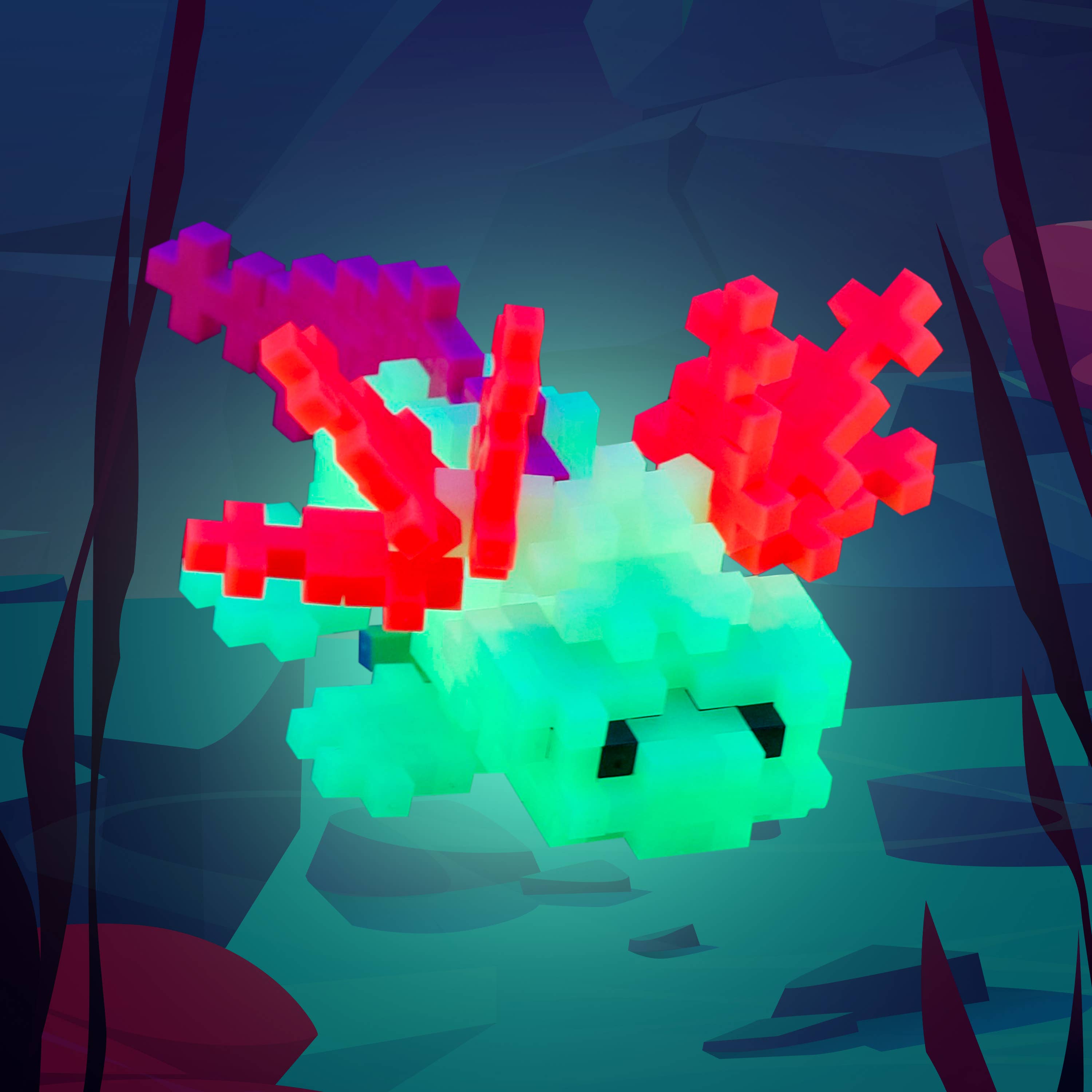 Plus-Plus USA - Wholesale Build-a-Toy - Kids - Tube - Axolotl2