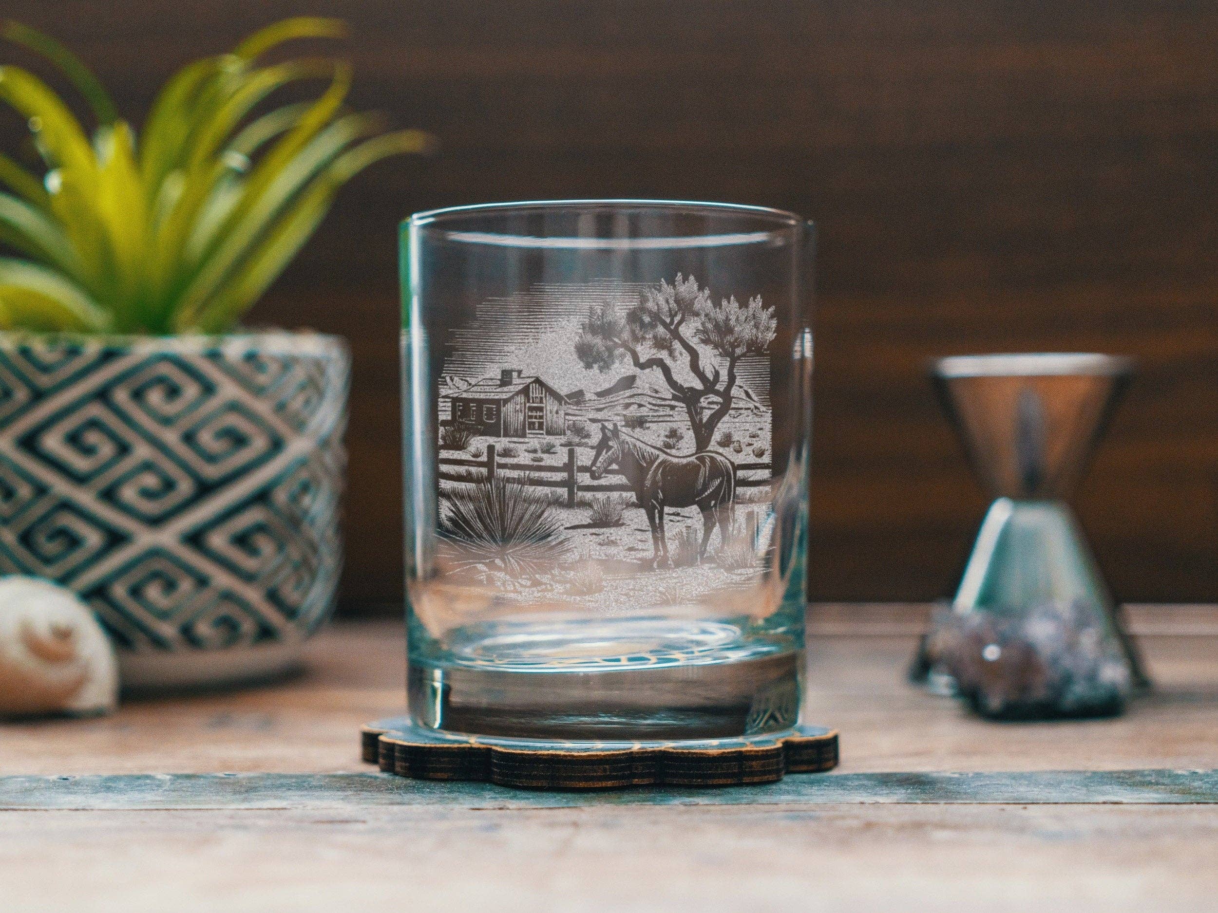 Benoit's Design Co. – Großhandel Cocktail-/Schnapsglas – Wildwest-Pferderanch-Trinkgläser3